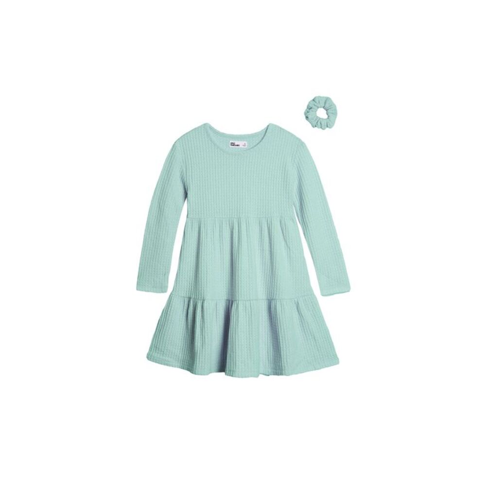 Epic Threads Toddler Girls Waffle Tiered Dress with Scrunchie